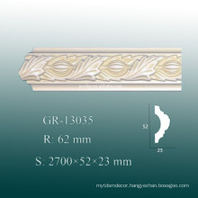 Eco-friendly Decorative Light PU Ceiling Panel Moulding